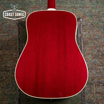 1993 Orville by Gibson Hummingbird Cherry Sunburst made in Japan with Hard Case image 8