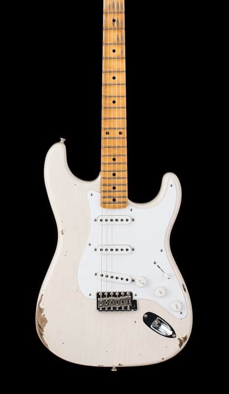Fender Custom Shop Limited Edition Fat 1954 Stratocaster Relic with Closet Classic Hardware - Aged White Blonde #0102 image 1
