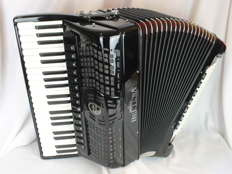 NEW Black Beltuna Prestige V Special Piano Accordion LMMMH 41 120