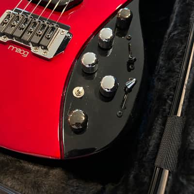 Moog E-1 electromagnetic infinite sustainer guitar - Candy Apple Red image 6
