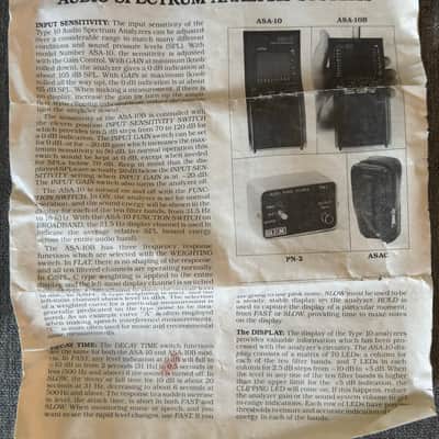 Vintage Gold Line ASA 10B Handheld Audio Spectrum Analyzer image 4