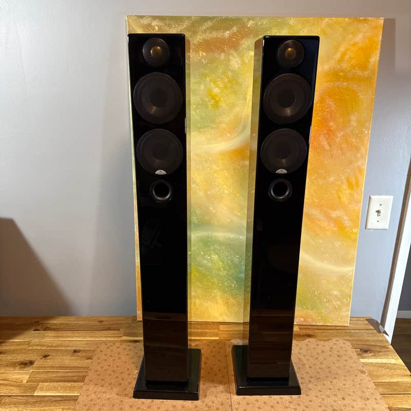 monitor audio radius 270 Black Piano Glossy Speakers Made In U.K Audiophile image 1