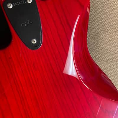 G&L ASAT 4 String Bass mid-90s - Clear Red with Top Binding image 20