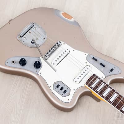 2024 Nash JG-63/BB Offset Electric Guitar Shoreline Gold Medium Aged w/ Blocks + Binding, Lollar, Case & Tags image 8