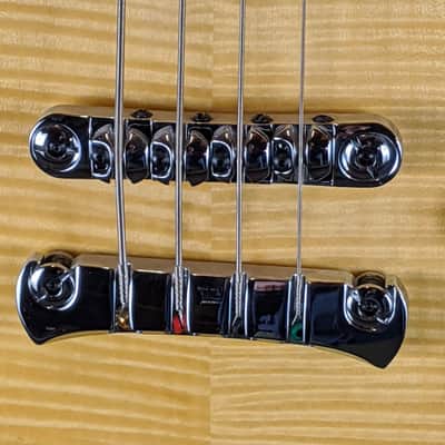 BP Rose BTF150 Semi-Hollowbody Bass Natural image 9