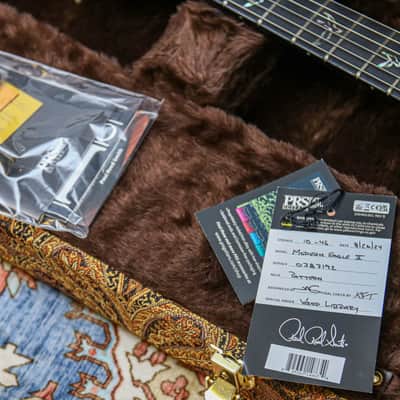 PRS USA Paul Reed Smith Modern Eagle V Wood Library "Faded Blue Burst + Ebony" (2025) image 3