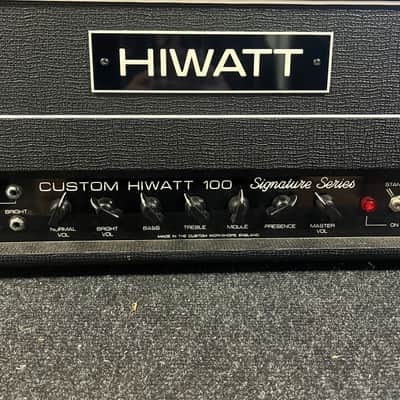 2005 HIWATT Custom Shop SSD103 100W Head Class A/B Signature Series Made in England VERY RARE image 2