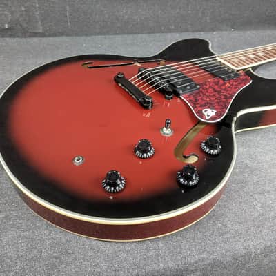 Canvas CSAS Semi-Hollow Electric Guitar Sunburst Finish Bild 4