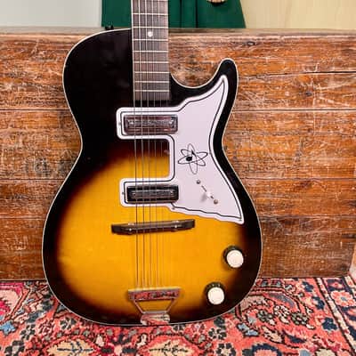 1960s Harmony H46 Stratotone "Mars" Electric Guitar Sunburst image 1