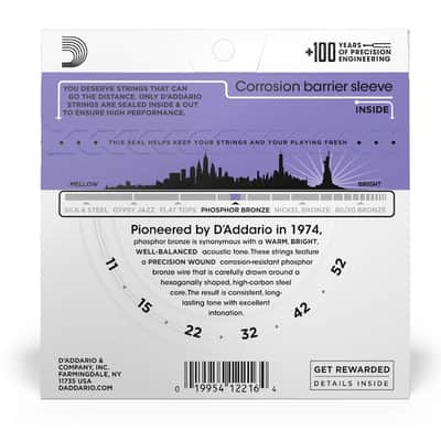 Daddario EJ26 Acoustic Strings 11-52 image 3