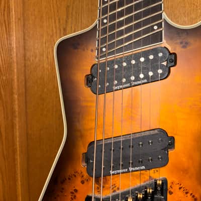 Dean ML Select 8 Multiscale Kahler 2021 - Satin Natural Black Burst w/ Hardcase! image 4