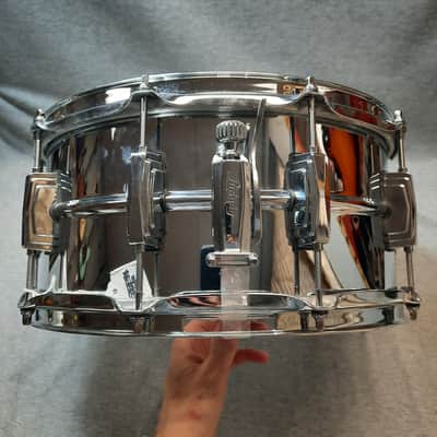 Ludwig USA Supraphonic 6.5x14" 10-Lug Aluminum Snare Drum image 13