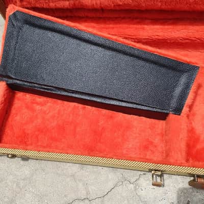 1980's-1990's Fender Hardshell Case - Tweed with Orange Interior - For Reissue Strat or Tele image 3
