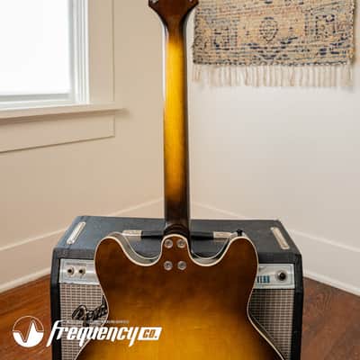 Harmony H-75 Hollowbody Electric Guitar in Vintage Burst - 1963 image 22