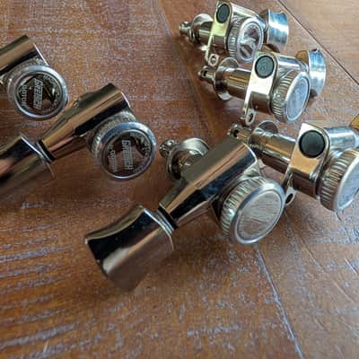 Gotoh Gretsch Branded Magnum Locking Tuning Pegs Nickel EXCELLENT image 3