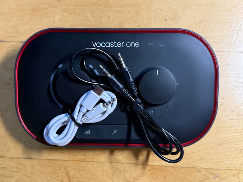 Focusrite Vocaster One Podcast Interface | Mint Condition • Ready to Record • USB & TRRS Cables Included image 1