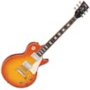Vintage Reissued Series, Set Neck, V100HB 'Flame Top', HH, Flamed Honeyburst