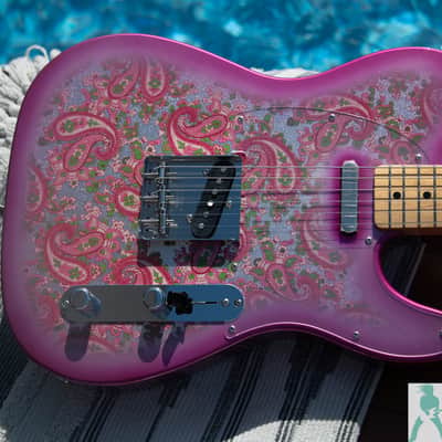 Fender Limited Edition Pink Paisley Telecaster with Maple Fretboard 2026 - Pink Paisley - Better Than New! w Pro Set Up image 7
