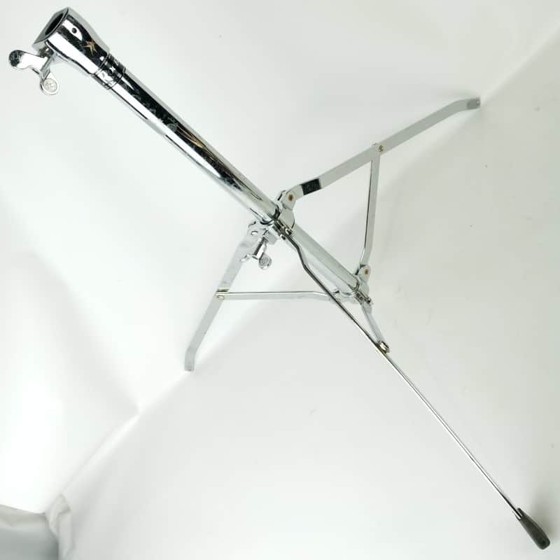 Rogers Tripod Stand Base Chrome Single-Braced 7/8" Tube Receiver Cymbal/Drum 80s image 1