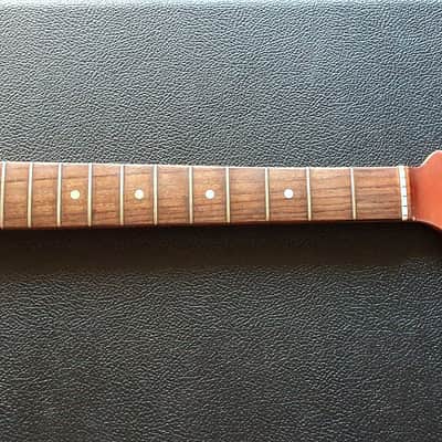 1969 Fender Mustang Rosewood NECK w/ Competition Red Matching Headstock /CBS Fullerton USA Offset/ image 2