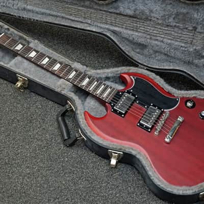 Epiphone SG G-400 2015 - Satin Cherry with Hardcase and setup image 7