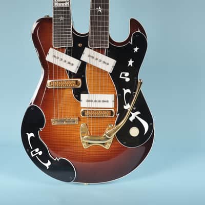 TNM BD Special Double Neck Electric Guitar with Original Case image 1