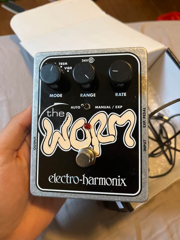 Electro-Harmonix Worm Analog Wah / Phaser / Vibrato / Tremolo 2008 - Present Black / Tan image 1