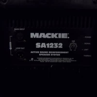 Mackie SA-1232 Tri-Amplified Active Sound Reinforced Dual 12" Speakers Black image 5