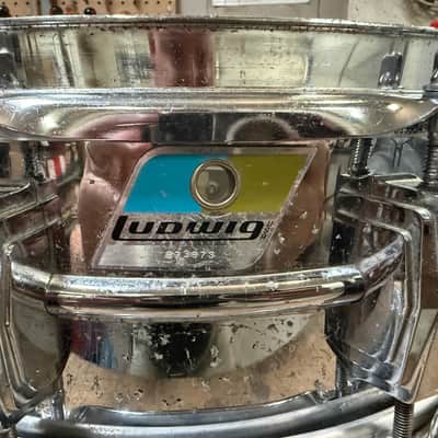 Ludwig 1970s 5x14 Supraphonic Snare Drum 1970s - Chrome image 3