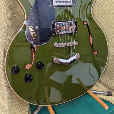 Gretsch G2622LH Streamliner Center Block with Laurel Fretboard, V-Stoptail Left-Handed 2019 - Present - Torino Green image 1