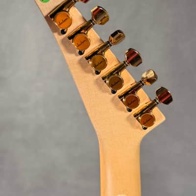 Charvel USA Custom Dinky EMG HSS FR Transparent Green 2004 w/ Hard Case - Quilted Maple image 10