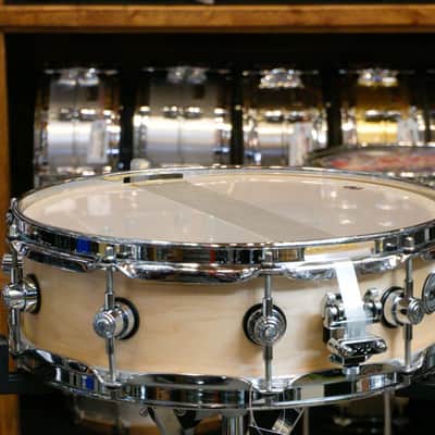 DW Collector's Maple 4x14 Snare Drum - "Natural Satin Oil" image 4