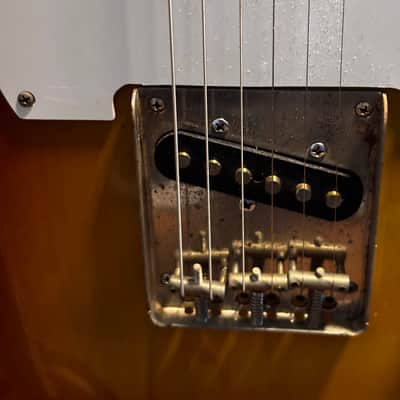 VINTAGE 1975 FERNANDES FTE 70 “BURNY OLDS” TELE  YELLOW SUNBURST ALL ORIGINAL. EXCELLENT CONDITION. MIJ image 6