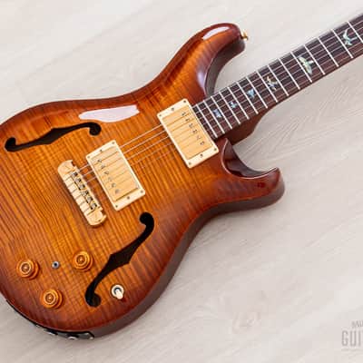2004 Paul Reed Smith Hollowbody II Piezo Artist Package Violin Amber Burst w/ Case, Tags image 1