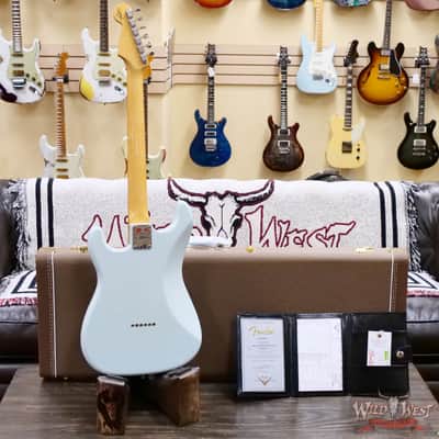 Fender Custom Shop Vintage Custom '59 1959 Hardtail Stratocaster Time Capsule Package Faded Aged Sonic Blue 7.25 LBS image 10