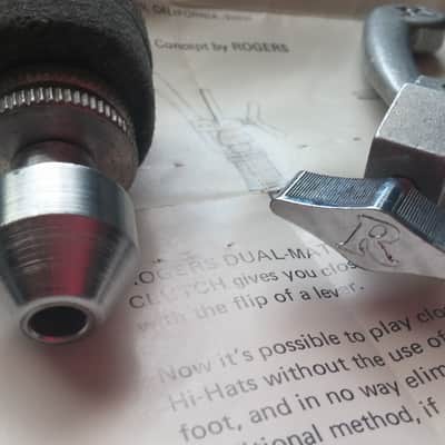 Vintage Rogers SUPREME Drop Hi Hat Clutch 70s NICE Dual-Matic 48-1801 Original Booklet NO TARIFFS !! image 3