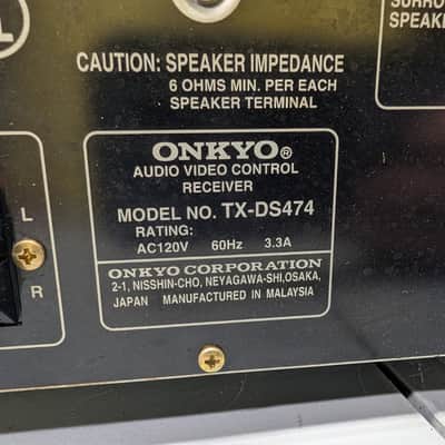 Onkyo TX-DS474 Receiver HiFi Stereo 5.1 Channel Home Theater Vintage Audio Phono image 6