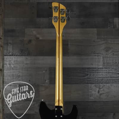 Pre-Owned 1977 Rickenbacker 3001 Left-Handed 4 String Bass - JetGlo with Hard Shell Case image 7