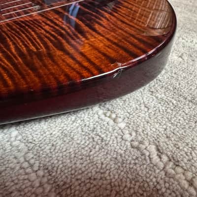 Curbow Custom 6 String Jazz Bass 2005 - Flame Maple image 15