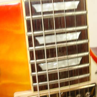 2009 Epiphone Les Paul Ultra Electric Guitar, Rosewood Fingerboard, Gold Hardware, Cherry Sunburst w/ Case image 9