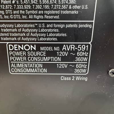 Denon AVR-591 Receiver HDMI 5.1 Channel Home Theater Surround Sound ARC Audio image 6