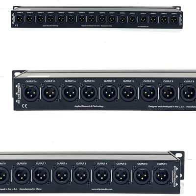 ART P16 Rackmount 16-Channel Balanced XLR Patchbay 2015 - Present - Black TGHM image 6