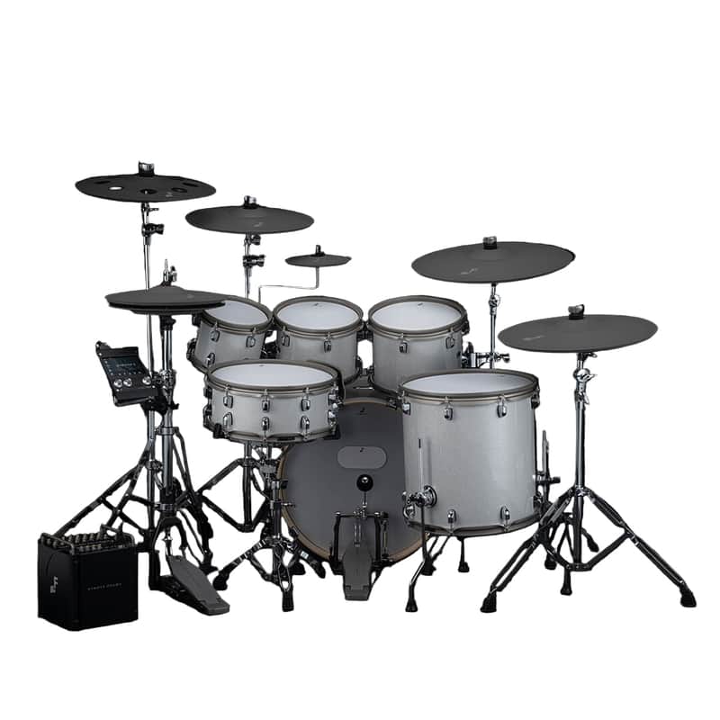 EFNOTE PRO 704 Traditional Electronic Drum Set White Sparkle image 1