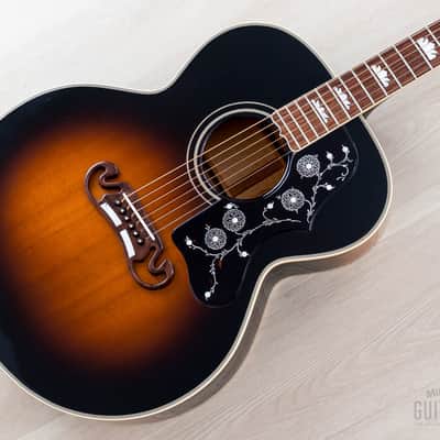 1992 Gibson J-200 Jumbo Acoustic Guitar Vintage Sunburst, Near-Mint w/ Case image 1