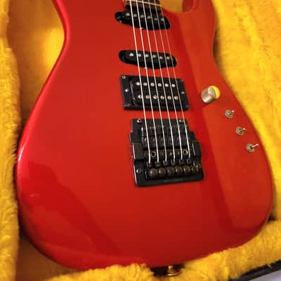 1984 San Dimas Charvel Red 1 owner Kahler HSS former V trem WOW image 15
