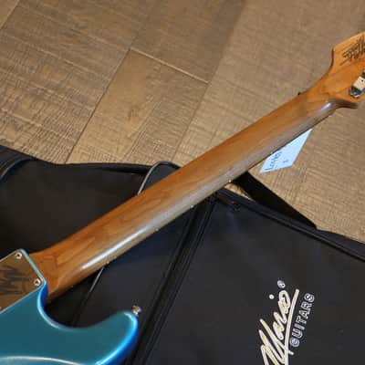 2020 Mario Martin S-Type Madagascar Roasted Neck Electric Guitar Deep Lake Placid Blue Factory Relic + COA OGB image 19
