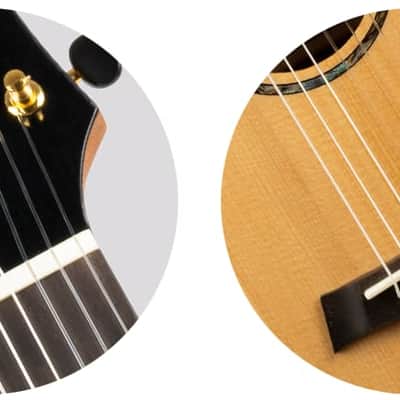 Flight GUT850 Guitarlele New - mahogany body and a solid spruce top image 6