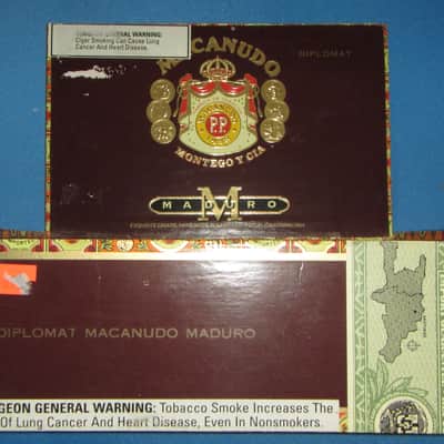 Macanudo Cigar box for build 2000's - Glossy brown image 4
