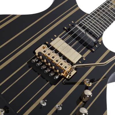 Schecter SCH.1742 Synyster Gates Custom-S Gloss Black w/Gold Stripes image 15