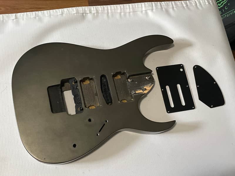 2000's Indonesian Ibanez RG5EX1 Grey Pewter Basswood Guitar Body Floyd Ready image 1